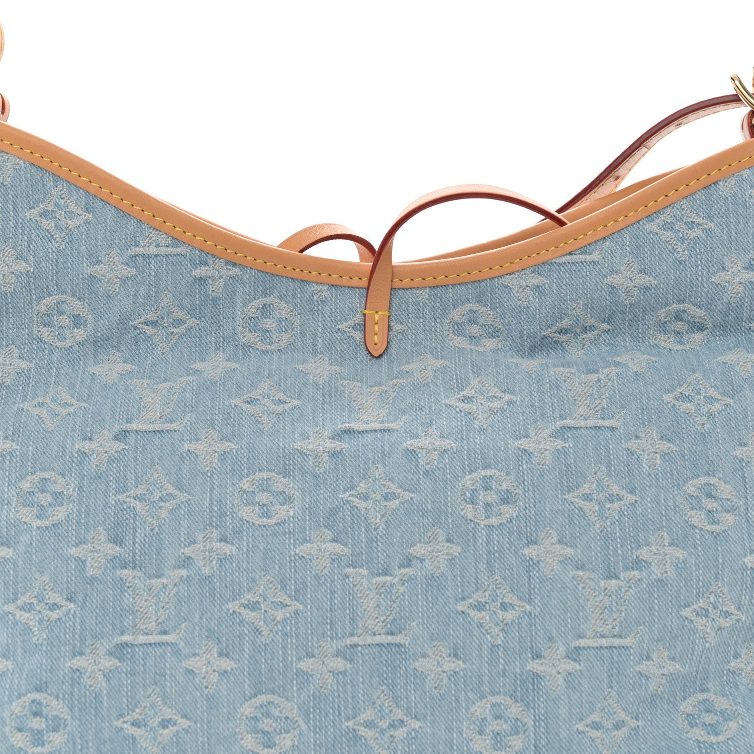 Louis Vuitton Monogram Denim CarryAll PM Sky Blue 8 of 10