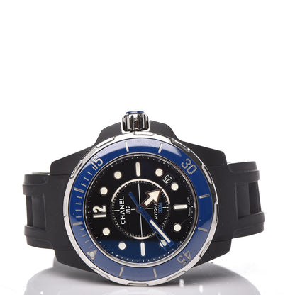 Chanel Stainless Steel Ceramic Rubber 41mm J12 Marine Automatic Watch Black 3 of 5