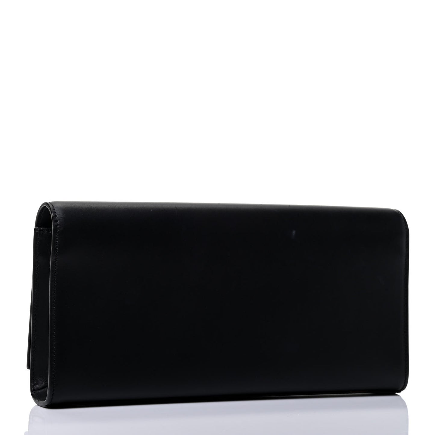 Calfskin Classic Monogram Tassel Clutch Black