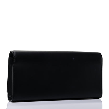 Saint Laurent Calfskin Classic Monogram Tassel Clutch Black 2 of 4