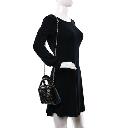 Christian Dior Patent Cannage Mini Lady Dior Black 2 of 10