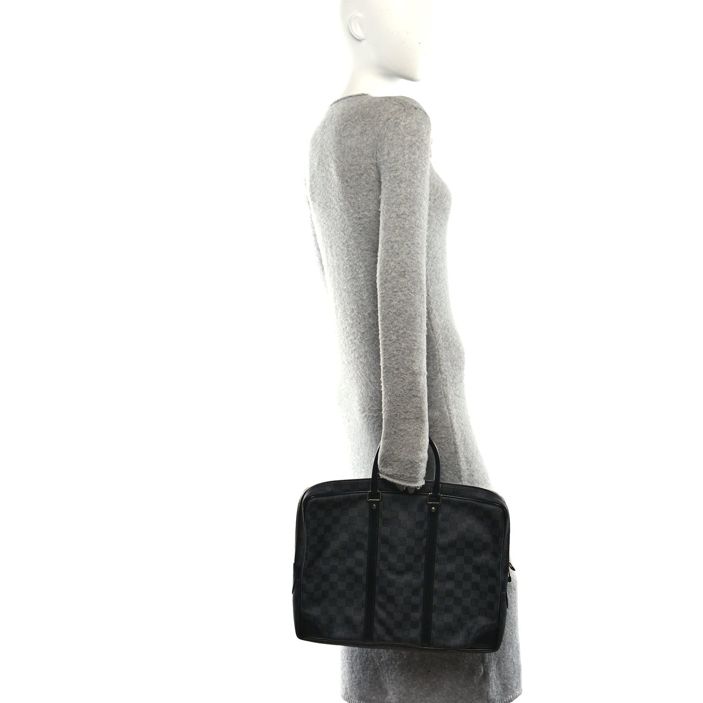 Damier Graphite Porte-Documents Voyage