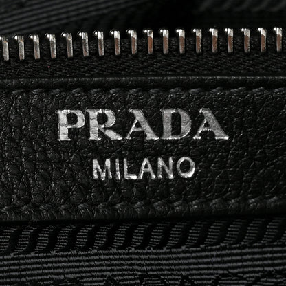 Prada Vitello Phenix Logo Hobo Black 6 of 7