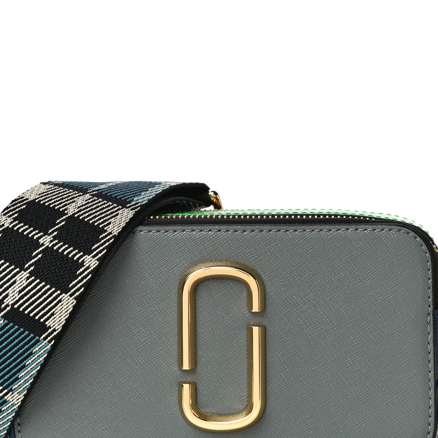 Saffiano Small Snapshot Camera Bag Grey Multicolor