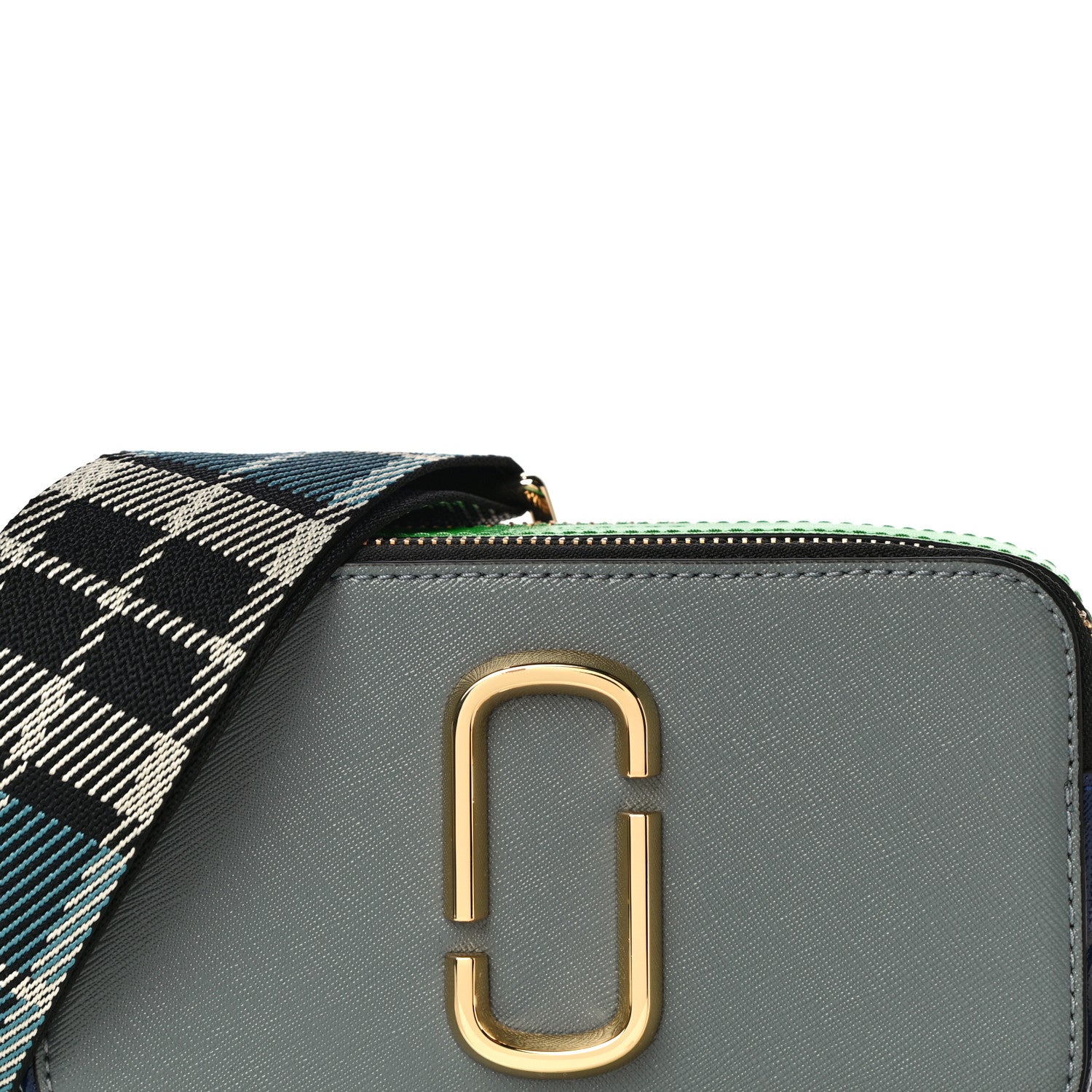 Marc Jacobs Saffiano Small Snapshot Camera Bag Grey Multicolor 8 of 10