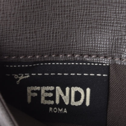 Fendi Vitello Elite Monster Eyes Studded Tube Wallet on Chain Carbone White Multicolor 8 of 9
