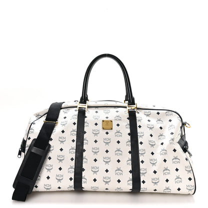MCM Visetos Weekender Duffle Bag White 1 of 9