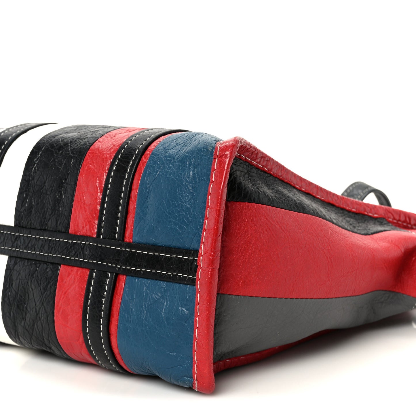 Agneau Arena Multicolore S Bazar Shopper Tote Grey White Black Red Blue