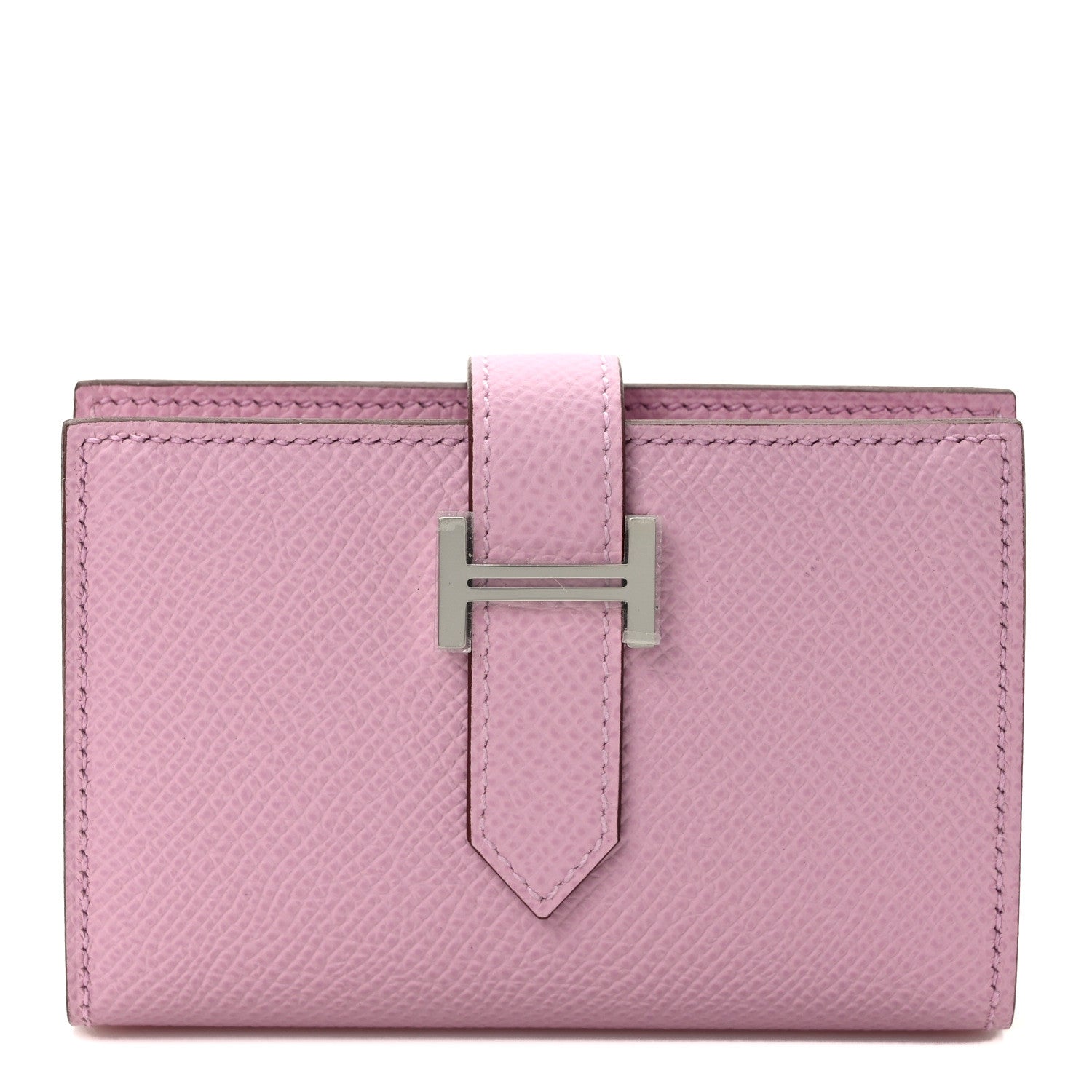 Hermes Epsom Mini Bearn Wallet Mauve Sylvester 1 of 7