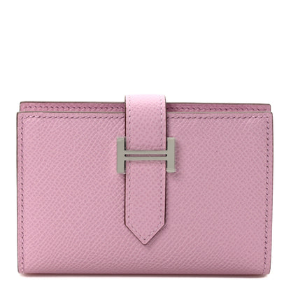 Hermes Epsom Mini Bearn Wallet Mauve Sylvester 1 of 7