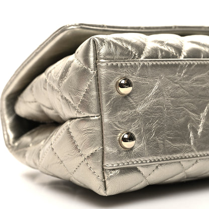 Chanel Metallic Aged Calfskin Quilted Mini Coco Handle Flap Gold 9 of 10