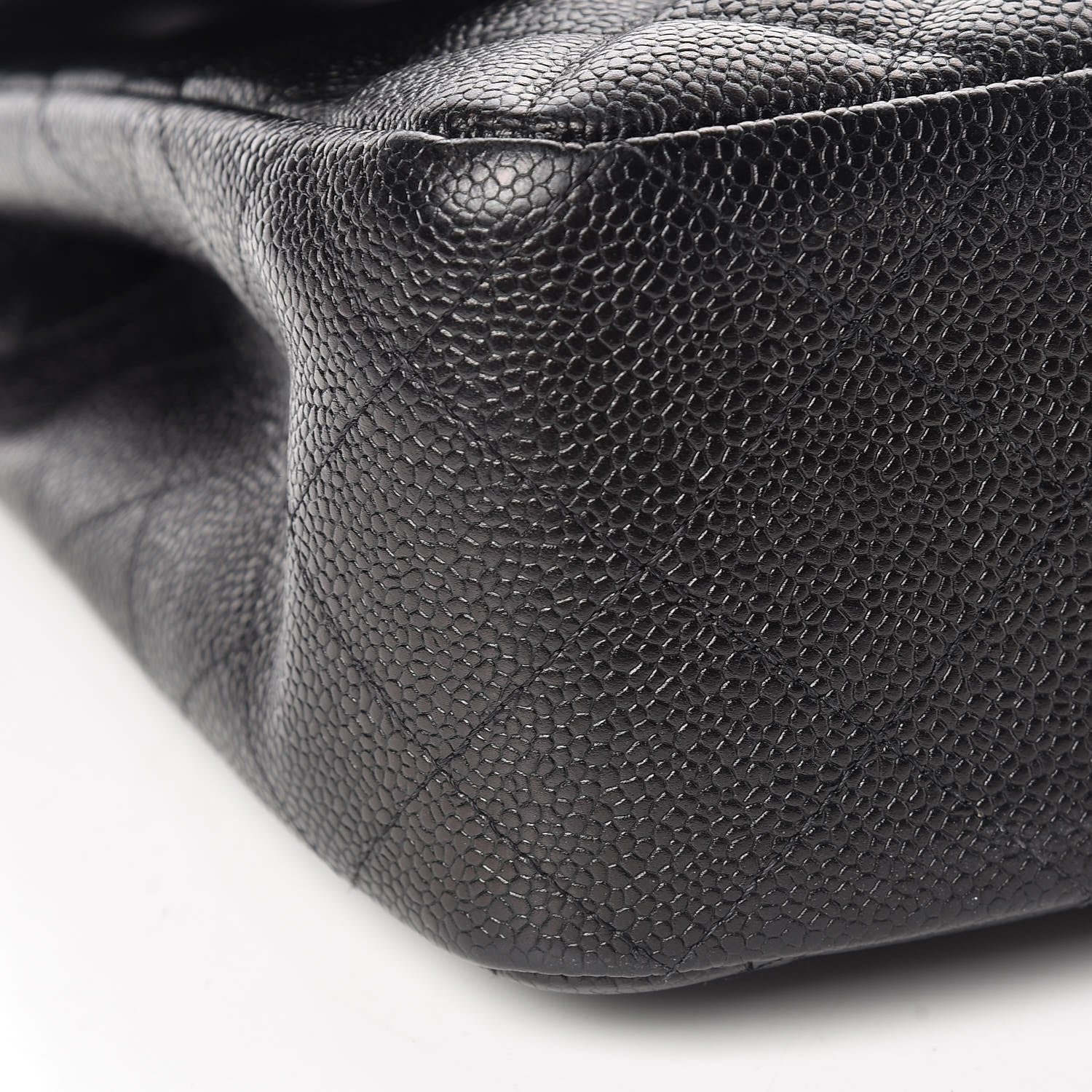 Chanel Caviar Quilted Jumbo Single Flap Black 7 of 11