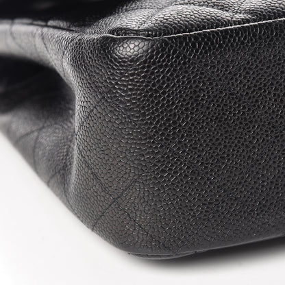 Chanel Caviar Quilted Jumbo Single Flap Black 7 of 11