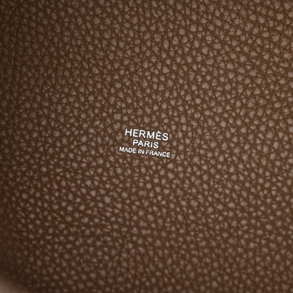 Hermes Taurillon Clemence Picotin Lock 22 MM Etoupe 6 of 10