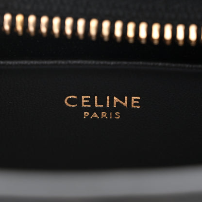 Celine Shiny Calfskin Medium Tilly Triomphe Shoulder Bag Black 6 of 9