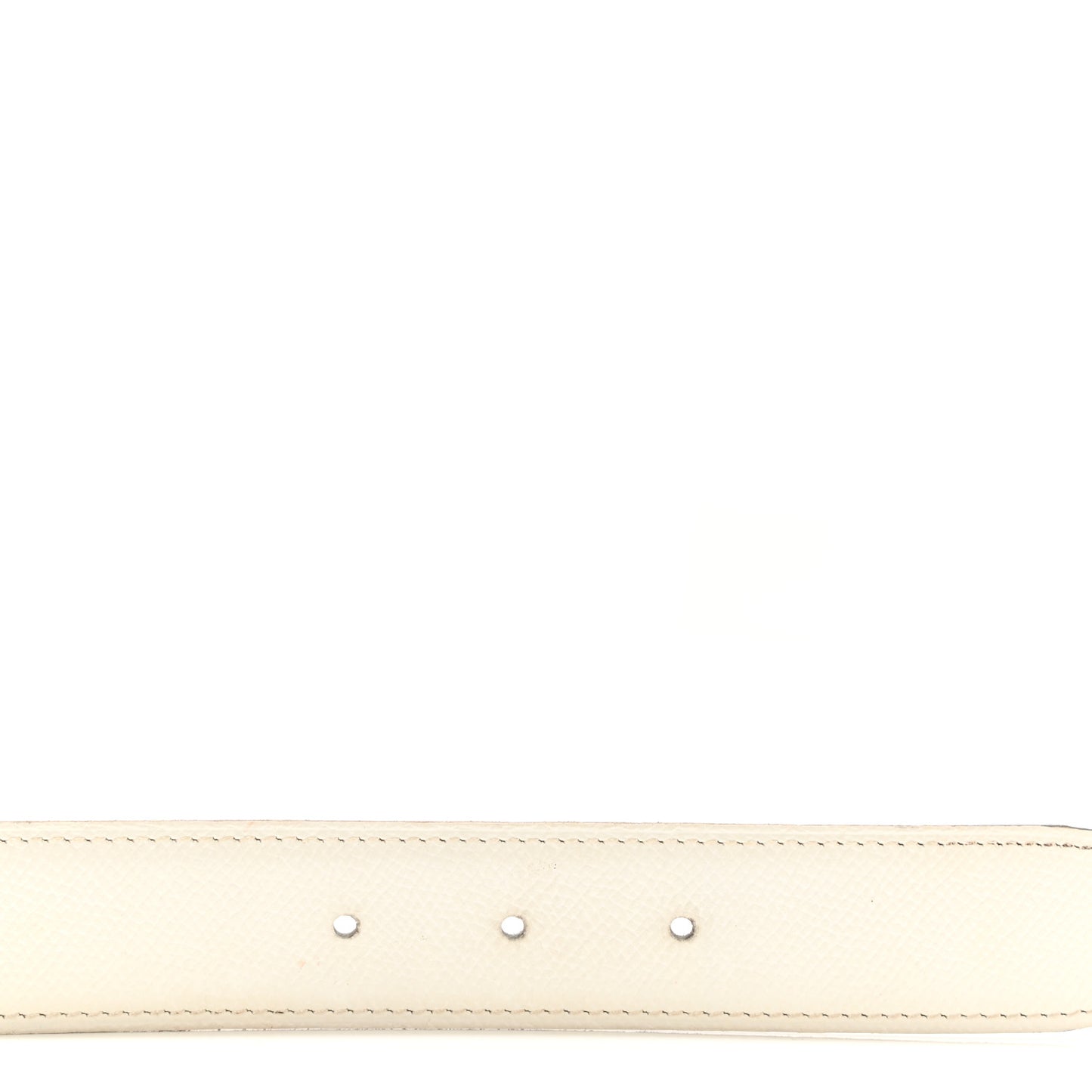 Epsom Box Strie H Belt 90 White Gold