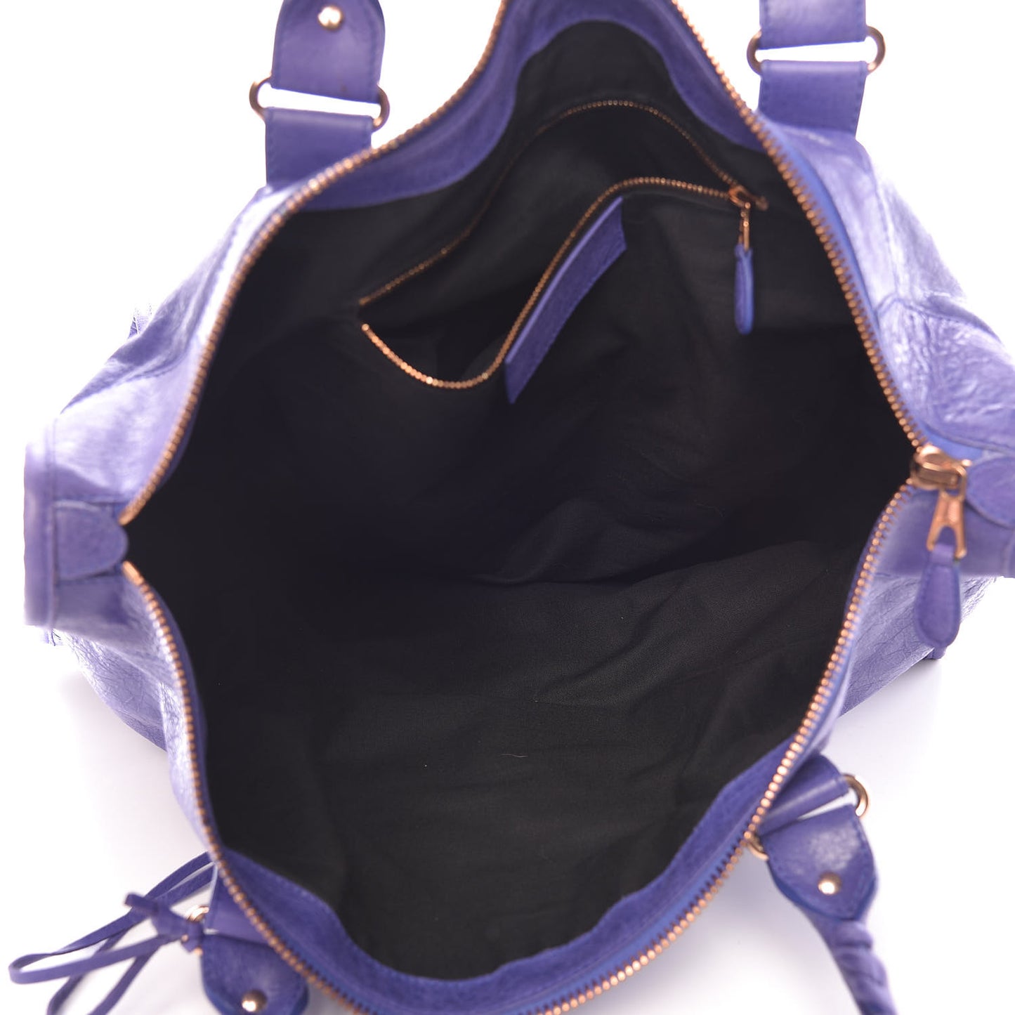 Agneau Giant 21 Rose Gold Hardware Weekender Bleu Lavande