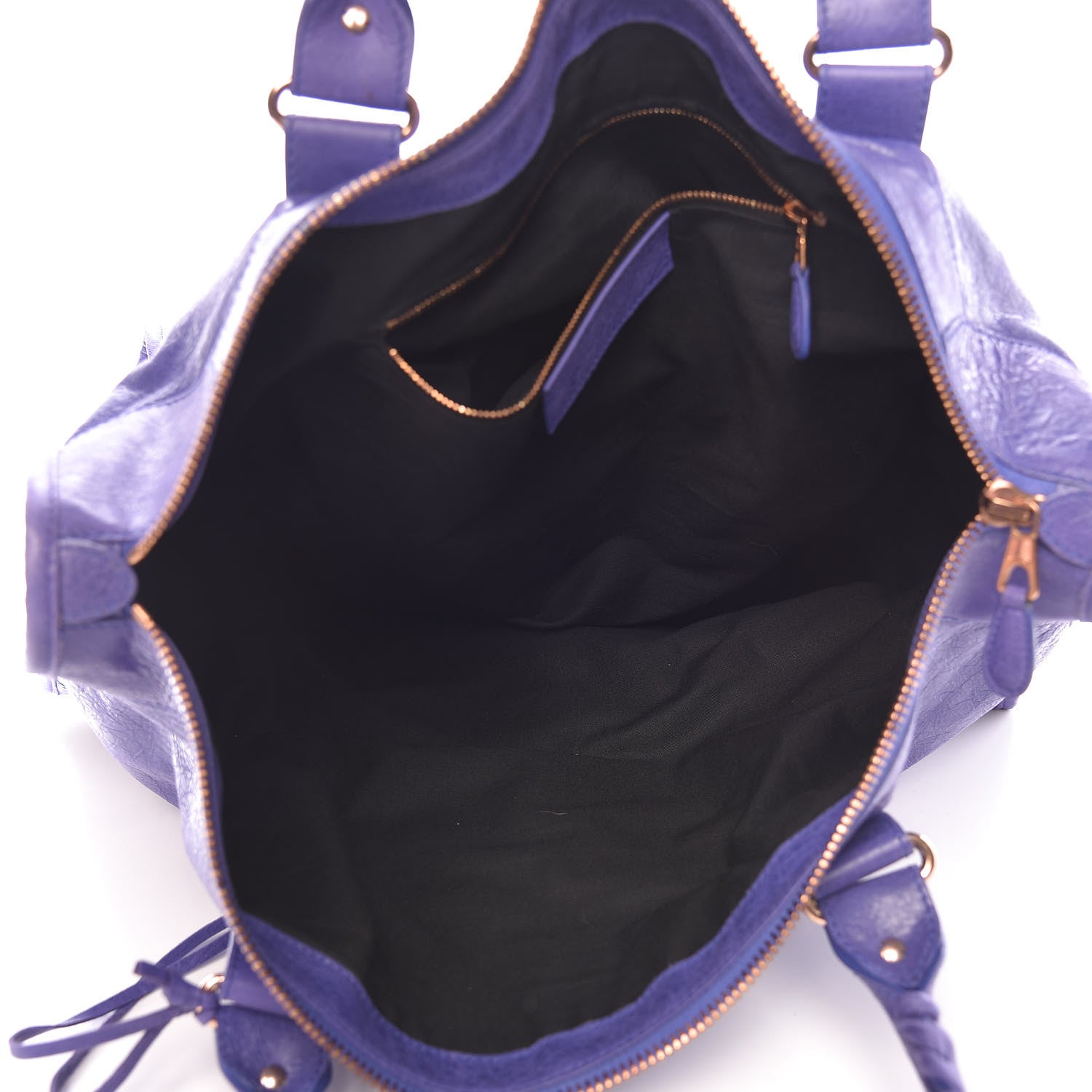 Balenciaga Agneau Giant 21 Rose Gold Hardware Weekender Bleu Lavande 5 of 14