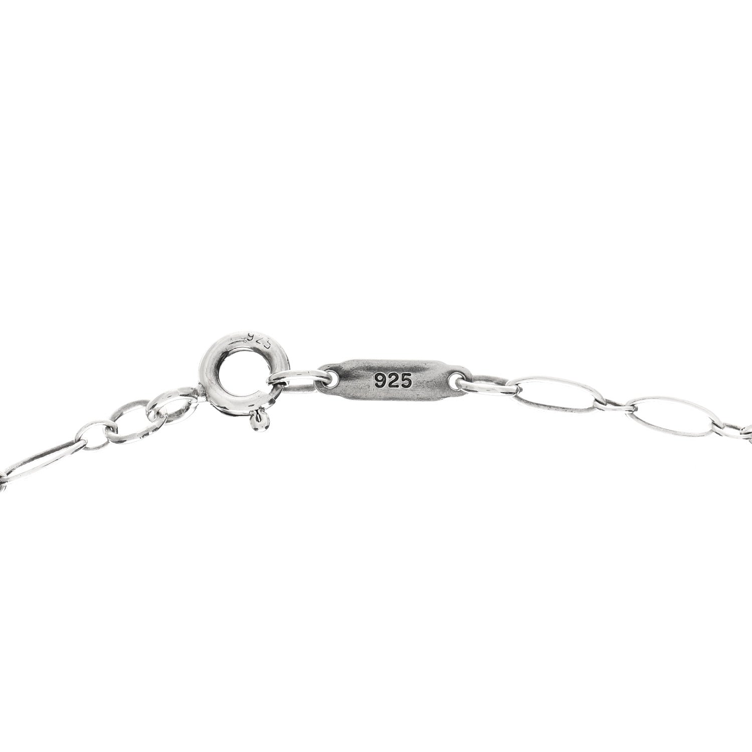 Tiffany Sterling Silver Oval Link Chain Necklace 17" 4 of 4