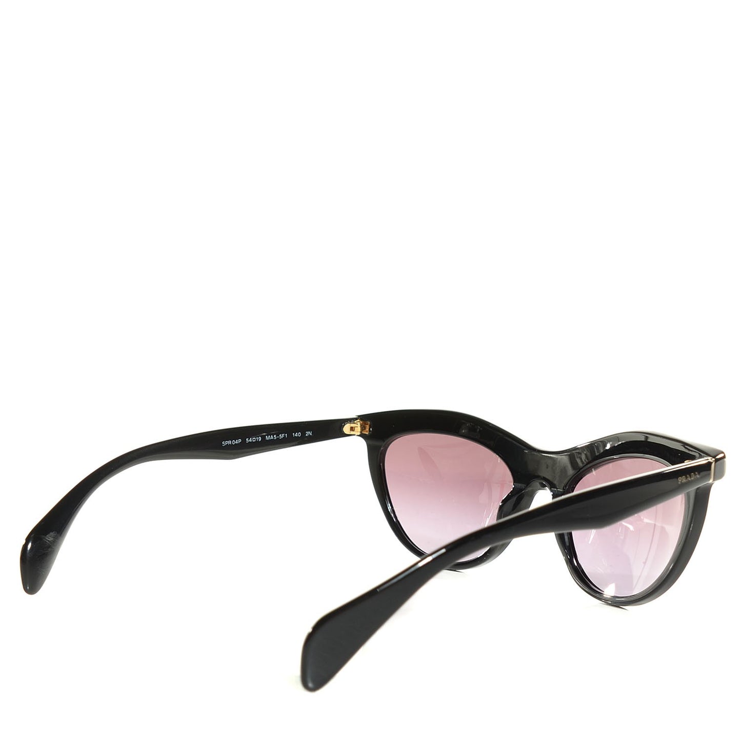 Crystal Cat Eye Sunglasses SPR 04P Black Havana