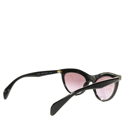 Prada Crystal Cat Eye Sunglasses SPR 04P Black Havana 2 of 6
