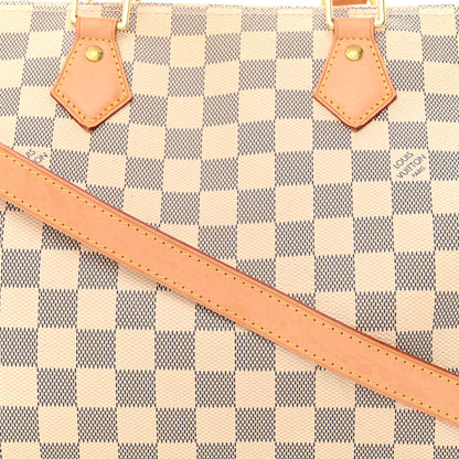 Louis Vuitton Damier Azur Speedy Bandouliere 30 9 of 11