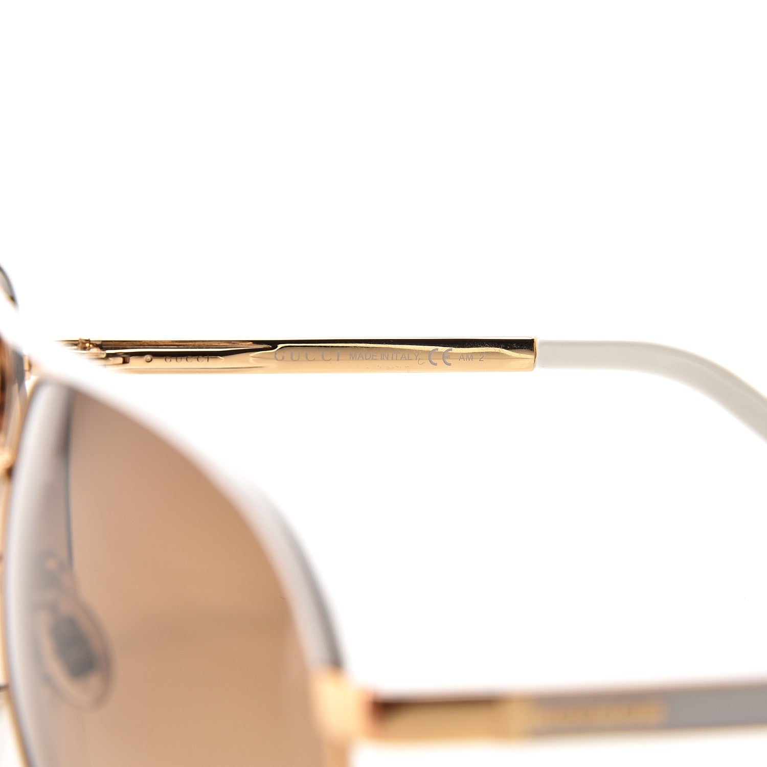 Gucci Aviator Sunglasses 1827/S White Gold 6 of 6