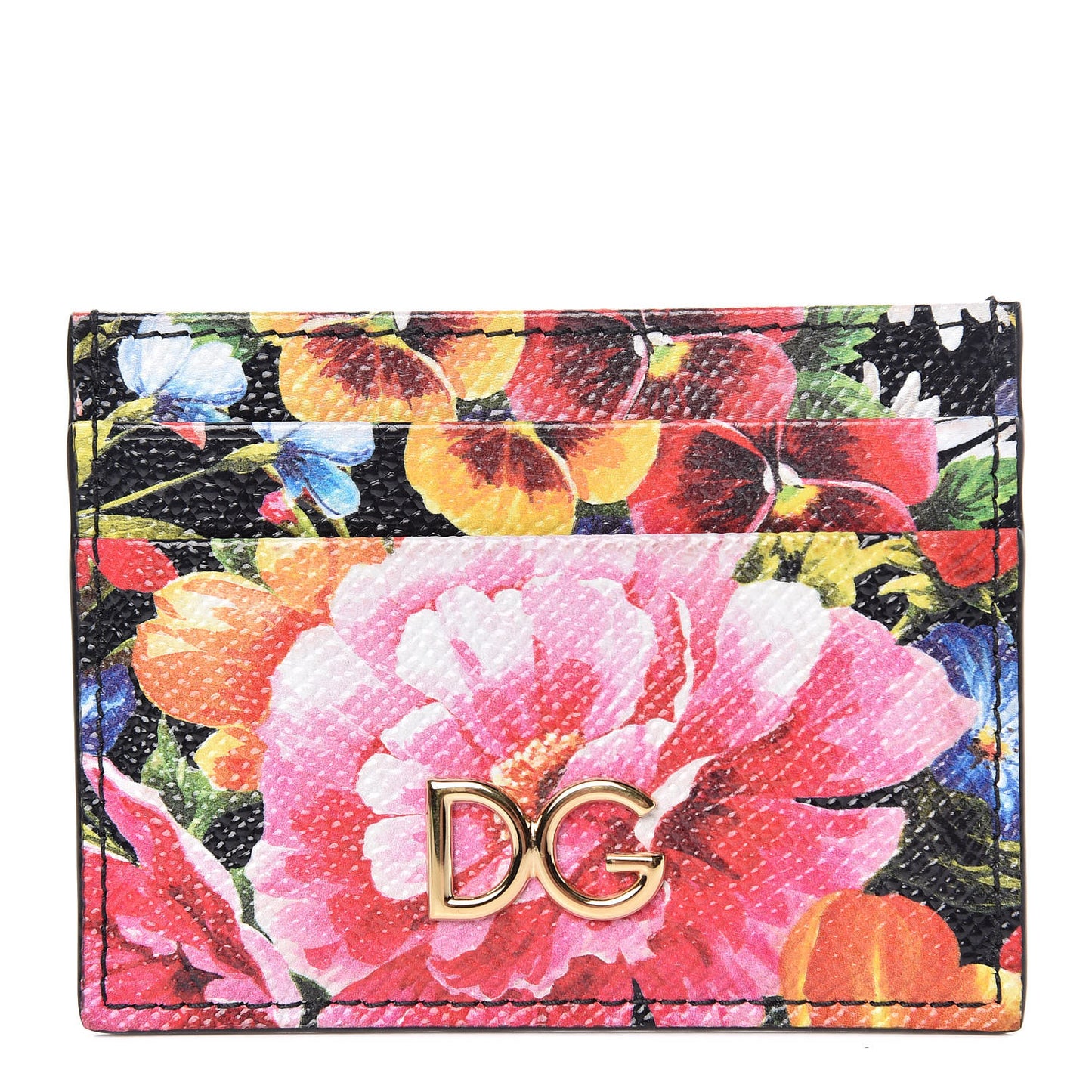 Dauphine Floral Print Card Holder Multicolor