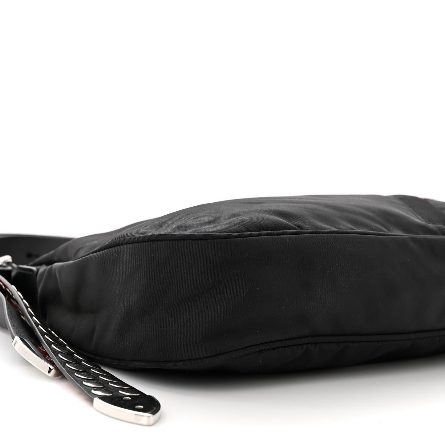 Tessuto Nylon Studded New Vela Hobo Black Fuoco