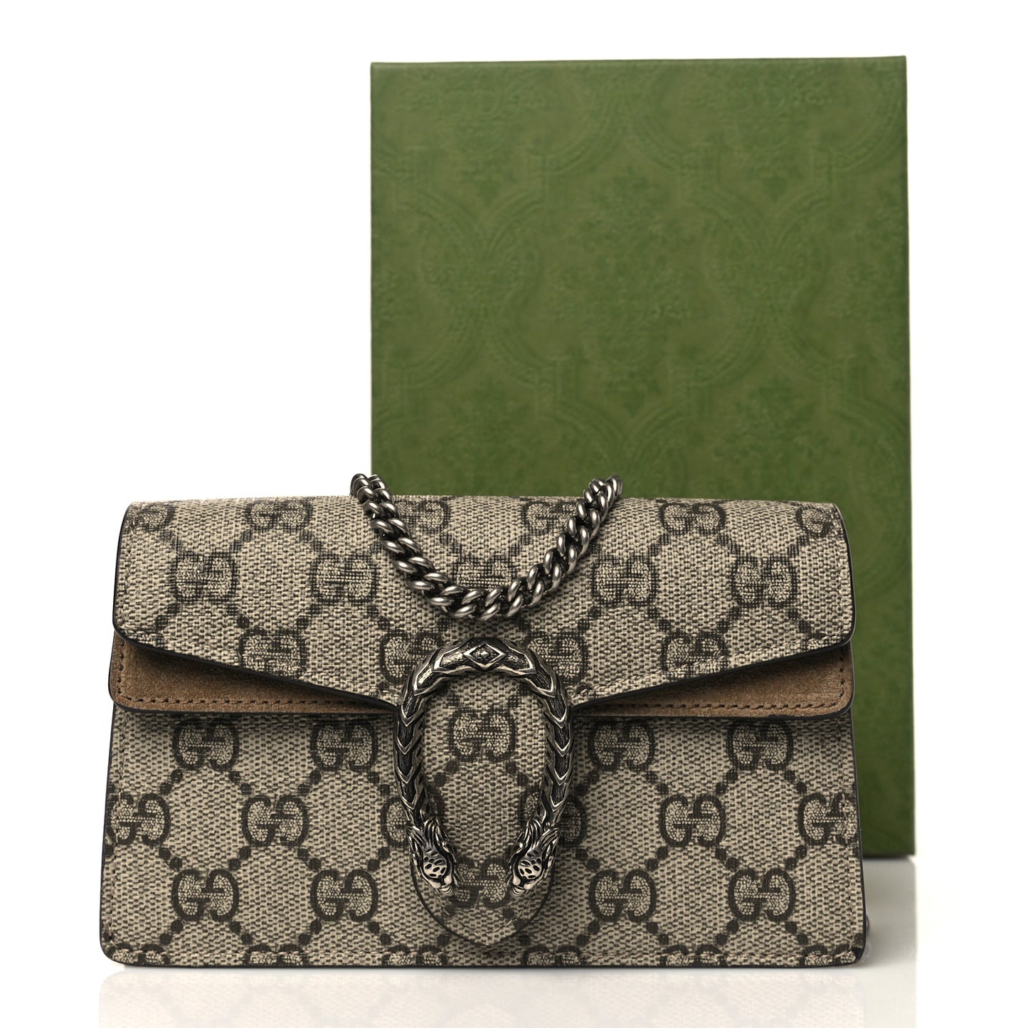 GG Supreme Monogram Super Mini Dionysus Shoulder Bag Taupe