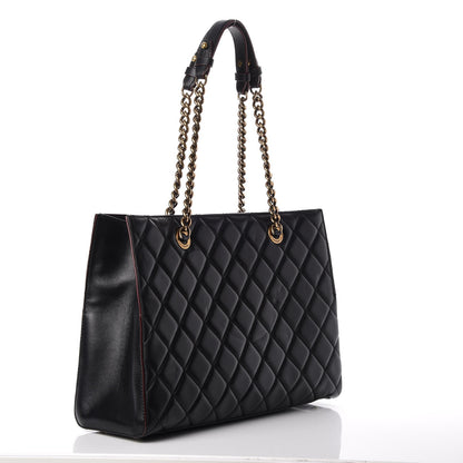 Chanel Calfskin Quilted Perfect Edge Tote Black 2 of 9