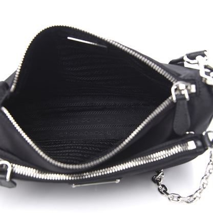 Prada Nylon Shoulder Bag Black 5 of 9