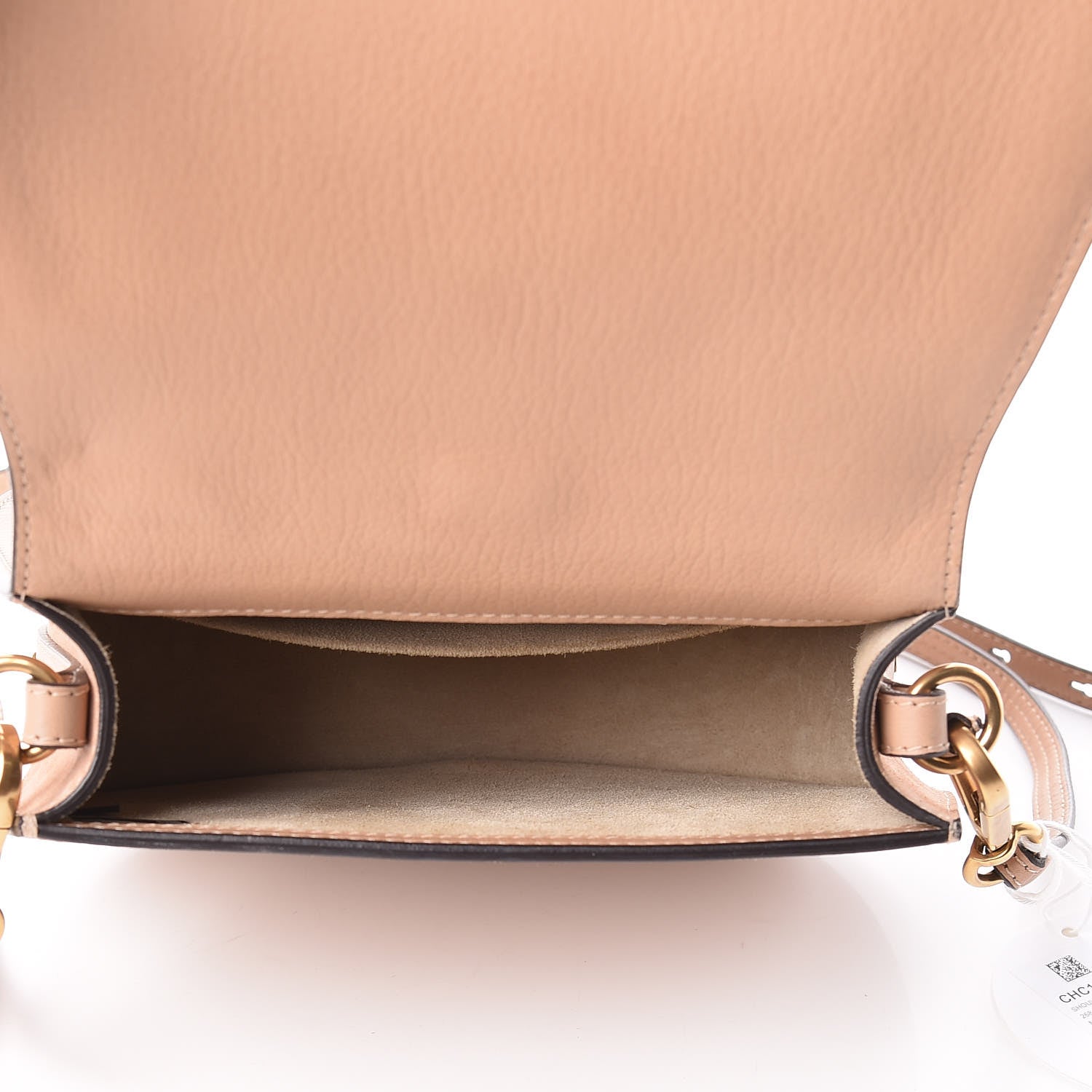 Chloe Calfskin Suede Medium Nile Bracelet Bag Biscotti Beige 5 of 9