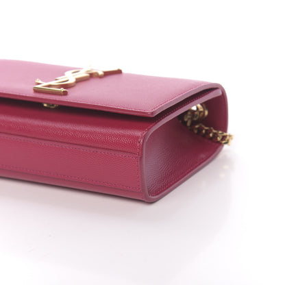Saint Laurent Grain De Poudre Small Monogram Kate Satchel Bubblegum 8 of 9