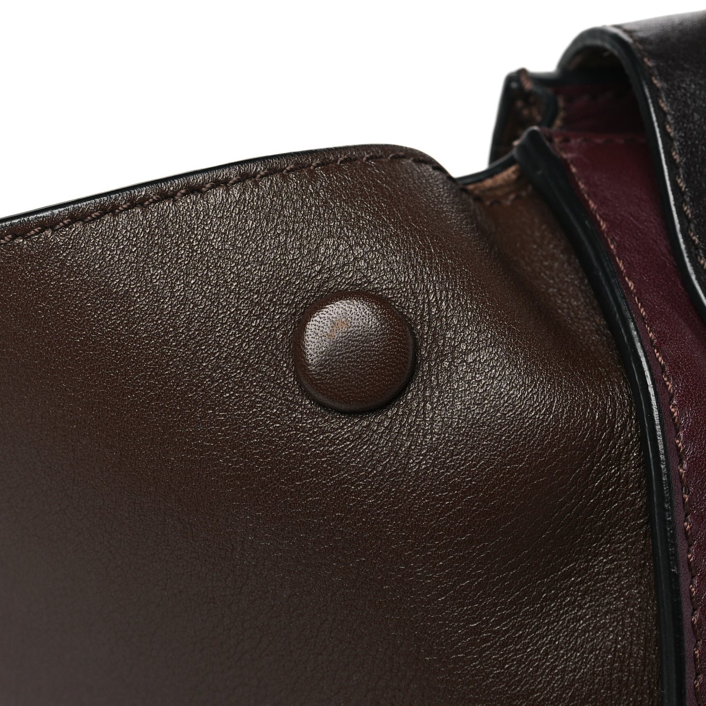 Smooth Calfskin Medium Tri-Color Trapeze Ebony
