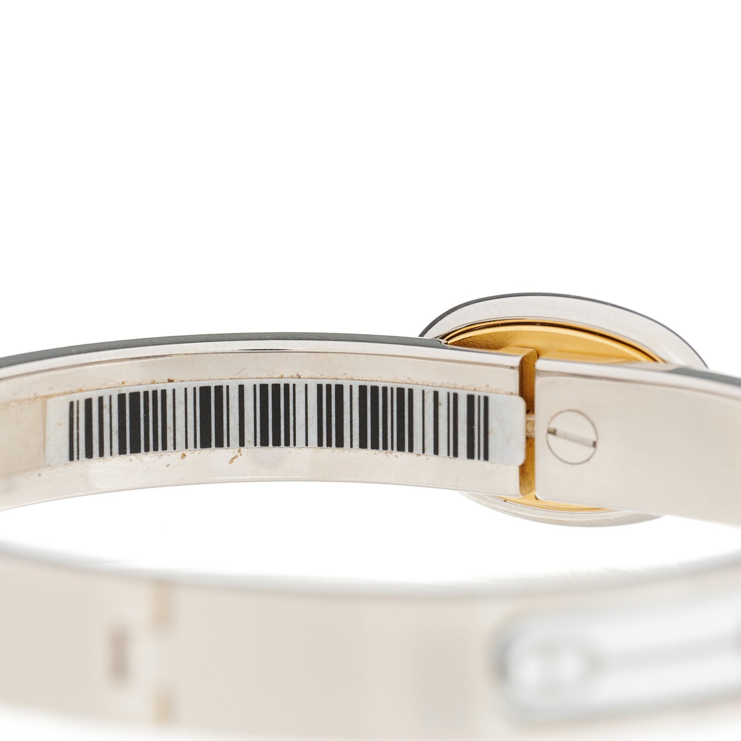 Enamel Mini Farandole Clic Chaine D'Ancre Bracelet Platine White