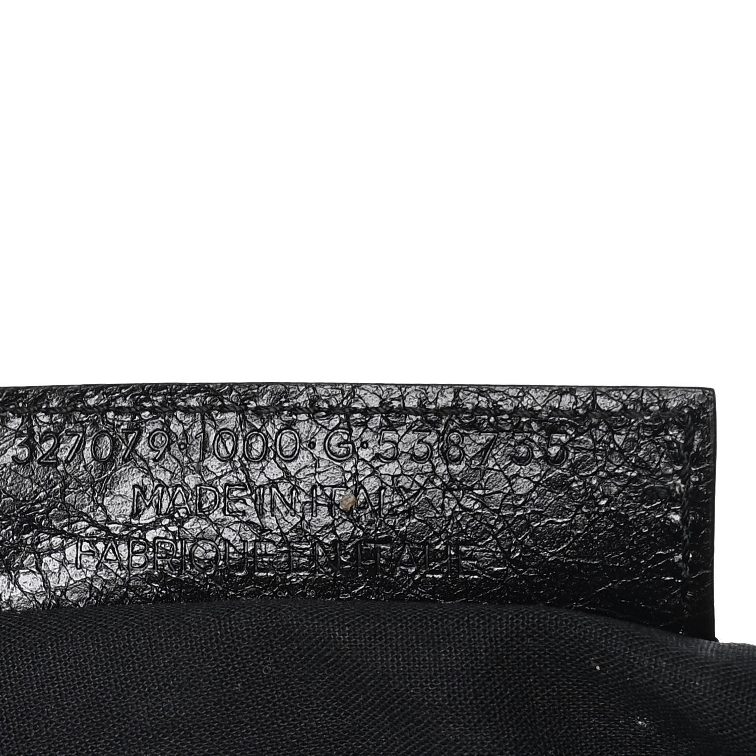 Balenciaga Agneau Giant 12 Gold Hardware Envelope Strap Clutch Black 6 of 7