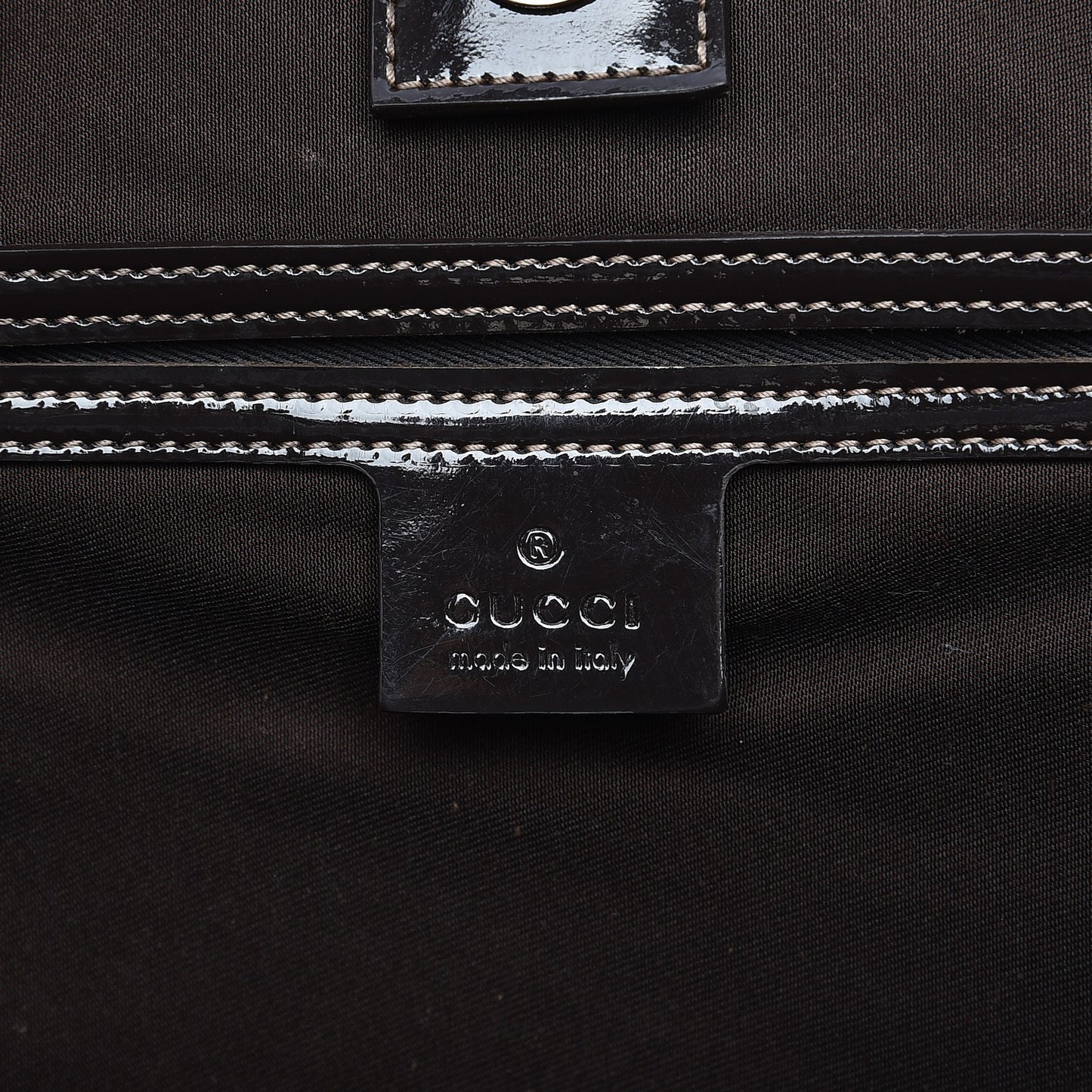 GG Plus Monogram Medium Joy Tote Dark Brown