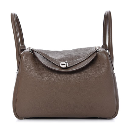 Hermes Taurillon Clemence Lindy 30 Etoupe 1 of 11