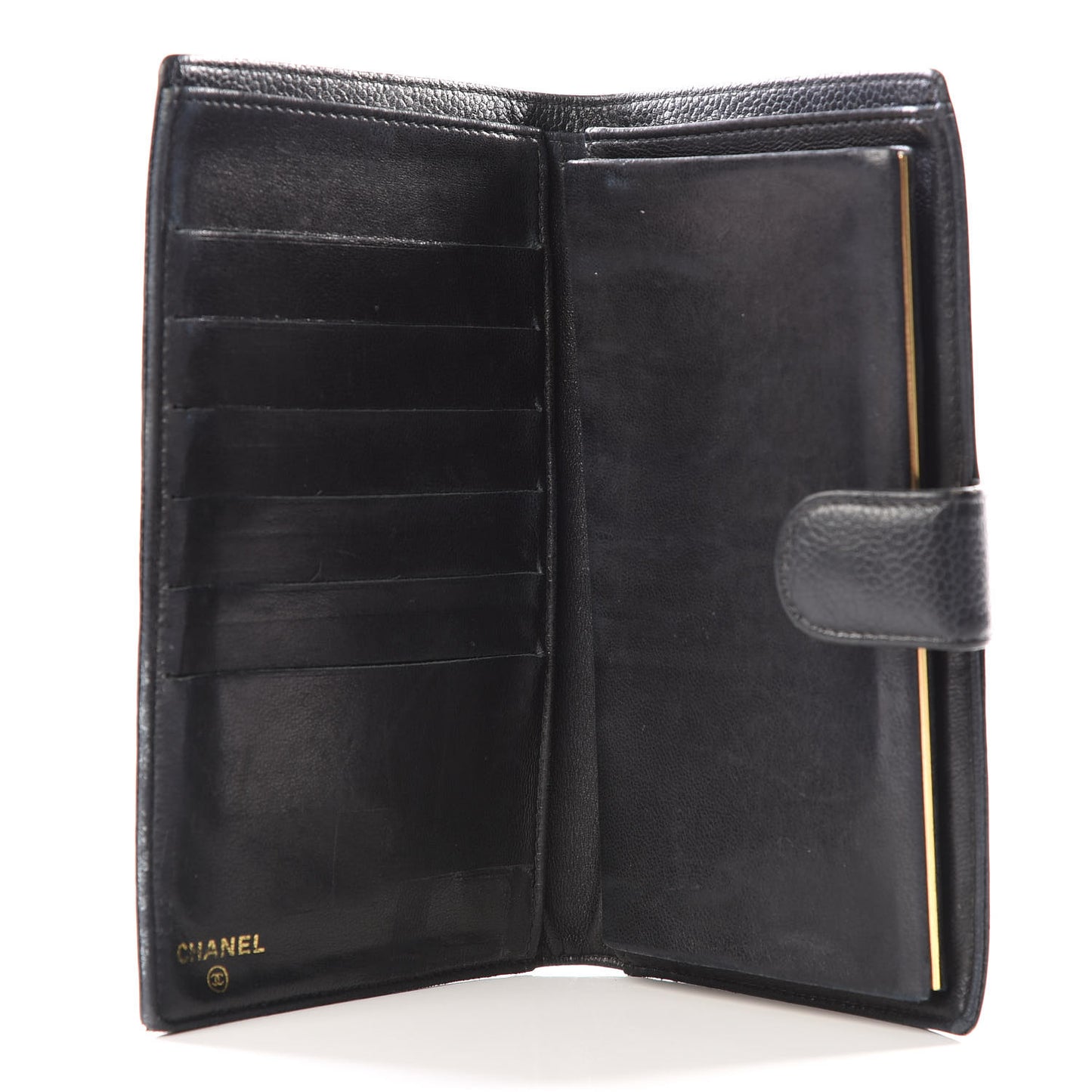 Caviar Timeless CC French Wallet Black
