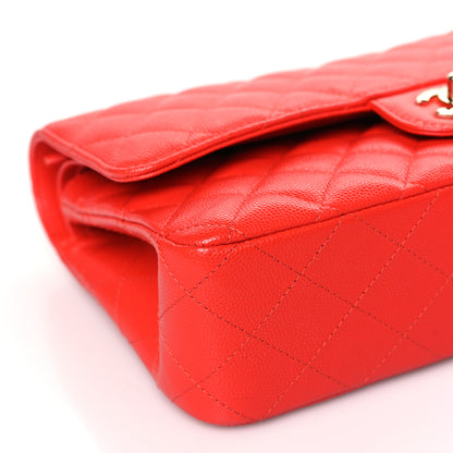 Chanel Caviar Quilted Medium Double Flap Red 8 of 11