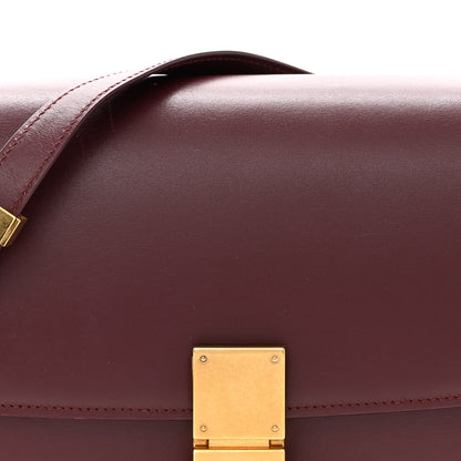 Celine Box Calfskin Medium Classic Box Flap Bag Burgundy 8 of 14