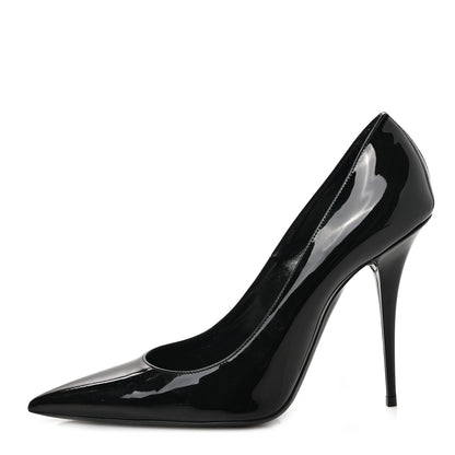 Saint Laurent Patent Instinct Pumps 40 Black 1 of 8