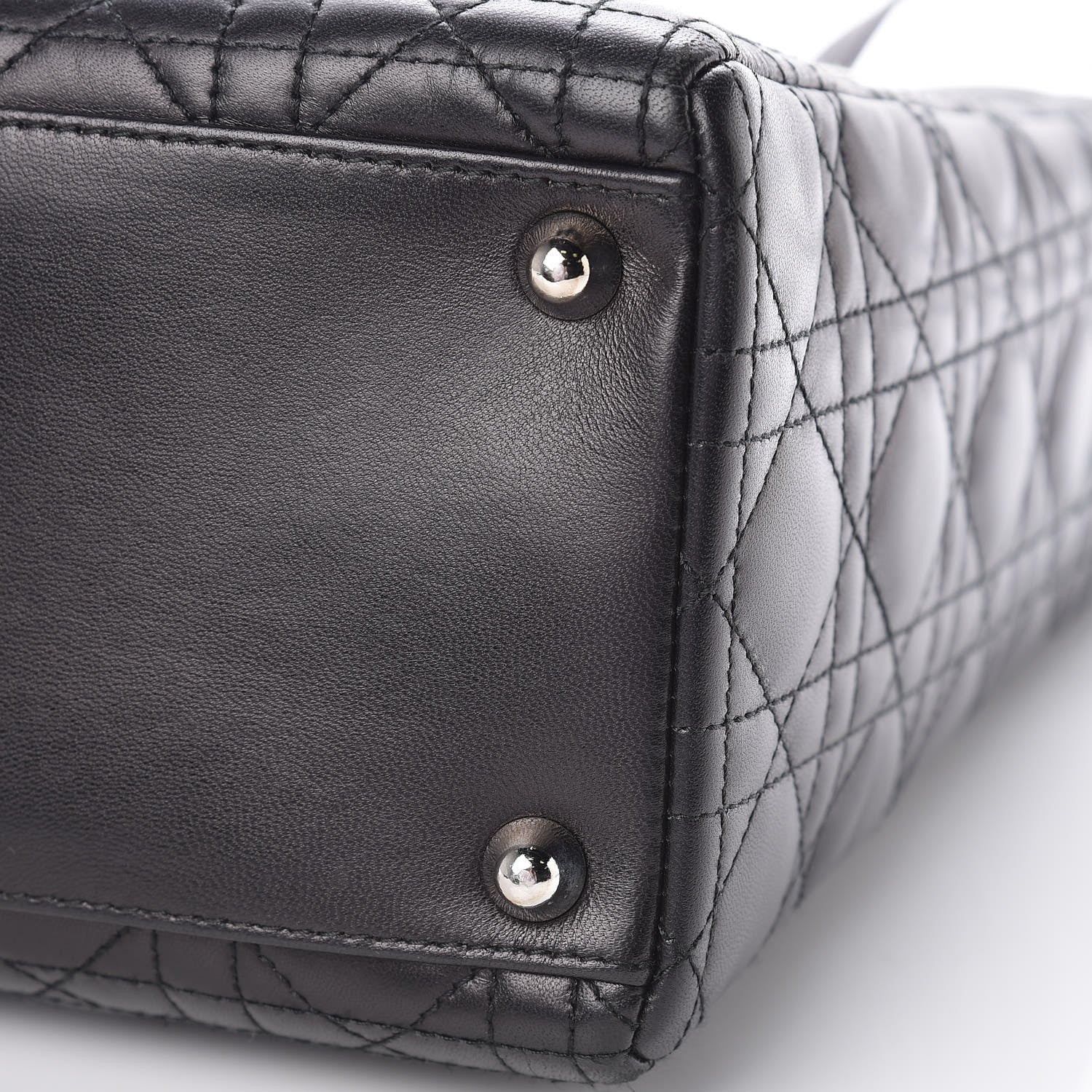 Christian Dior Lambskin Cannage Large Lady Dior Black 12 of 12