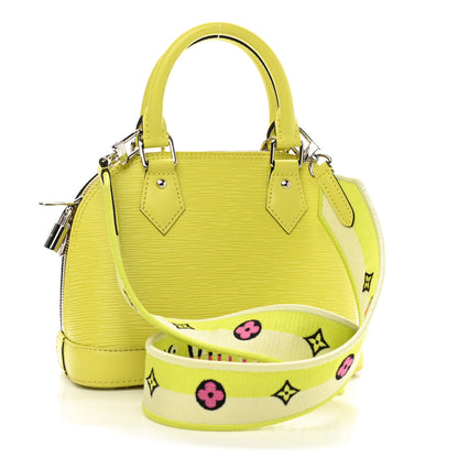 Louis Vuitton Epi Jacquard Alma BB Yellow Citron 3 of 9