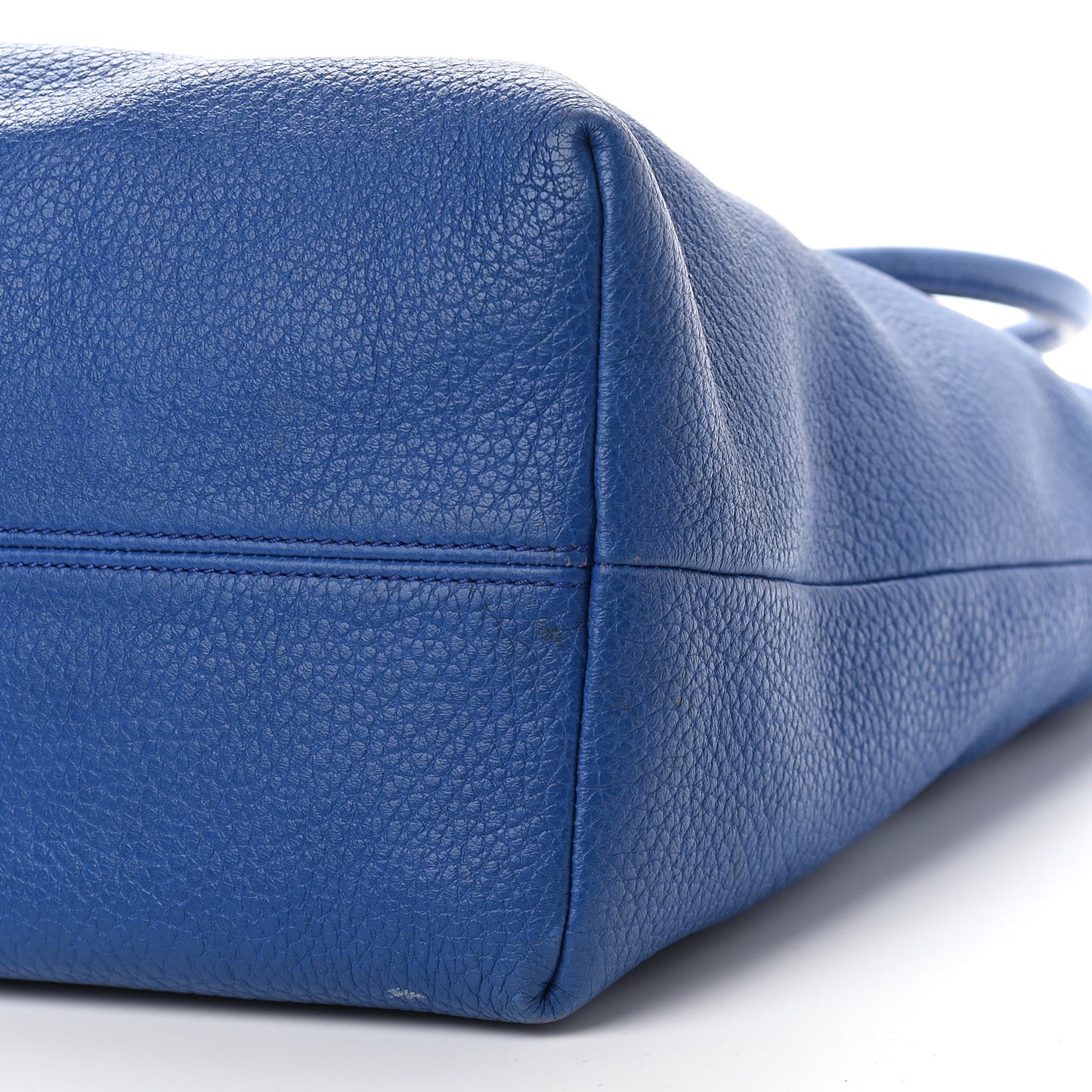 Grainy Calfskin Medium Baynard Tote Brilliant Blue