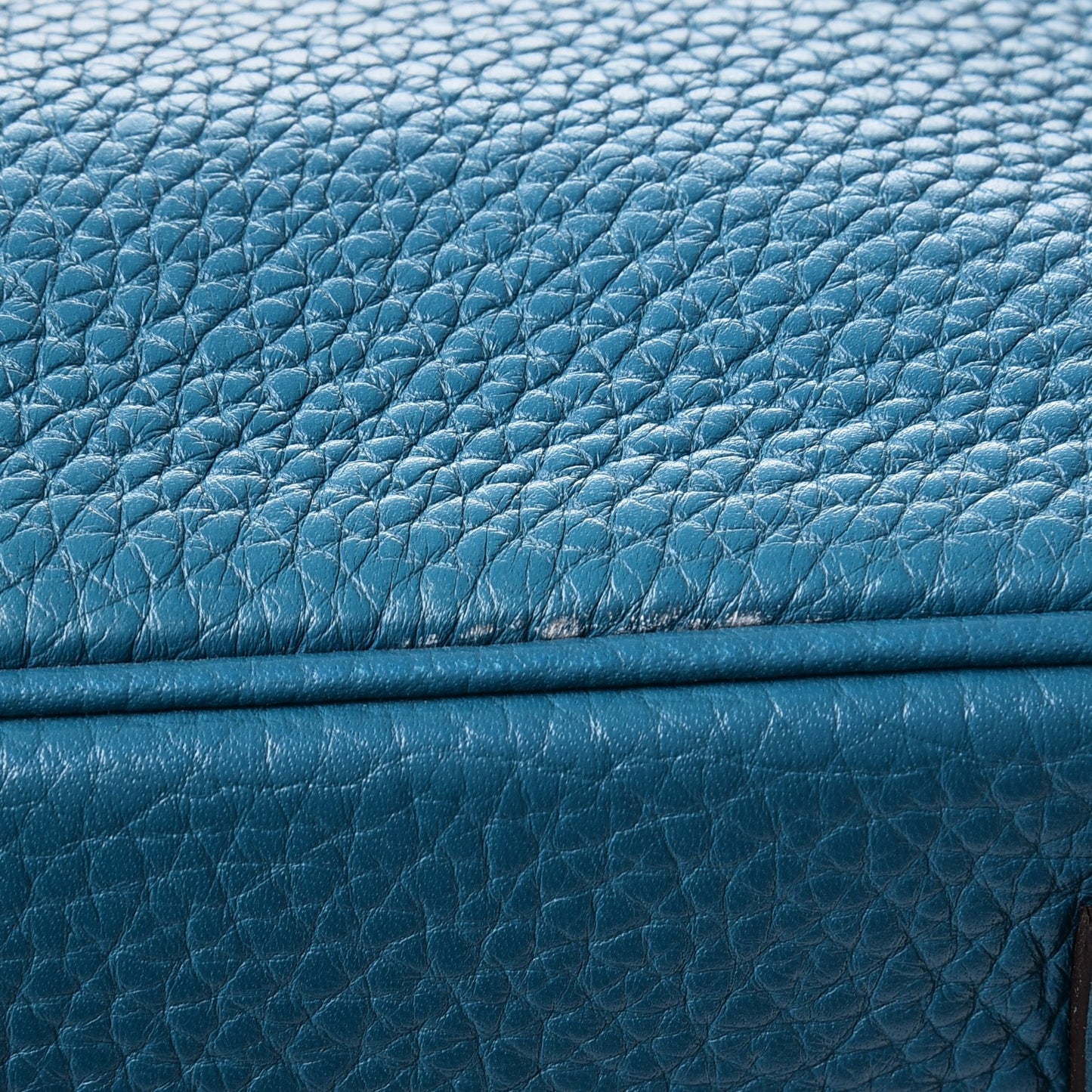 Taurillon Clemence Birkin 35 Bleu Izmir