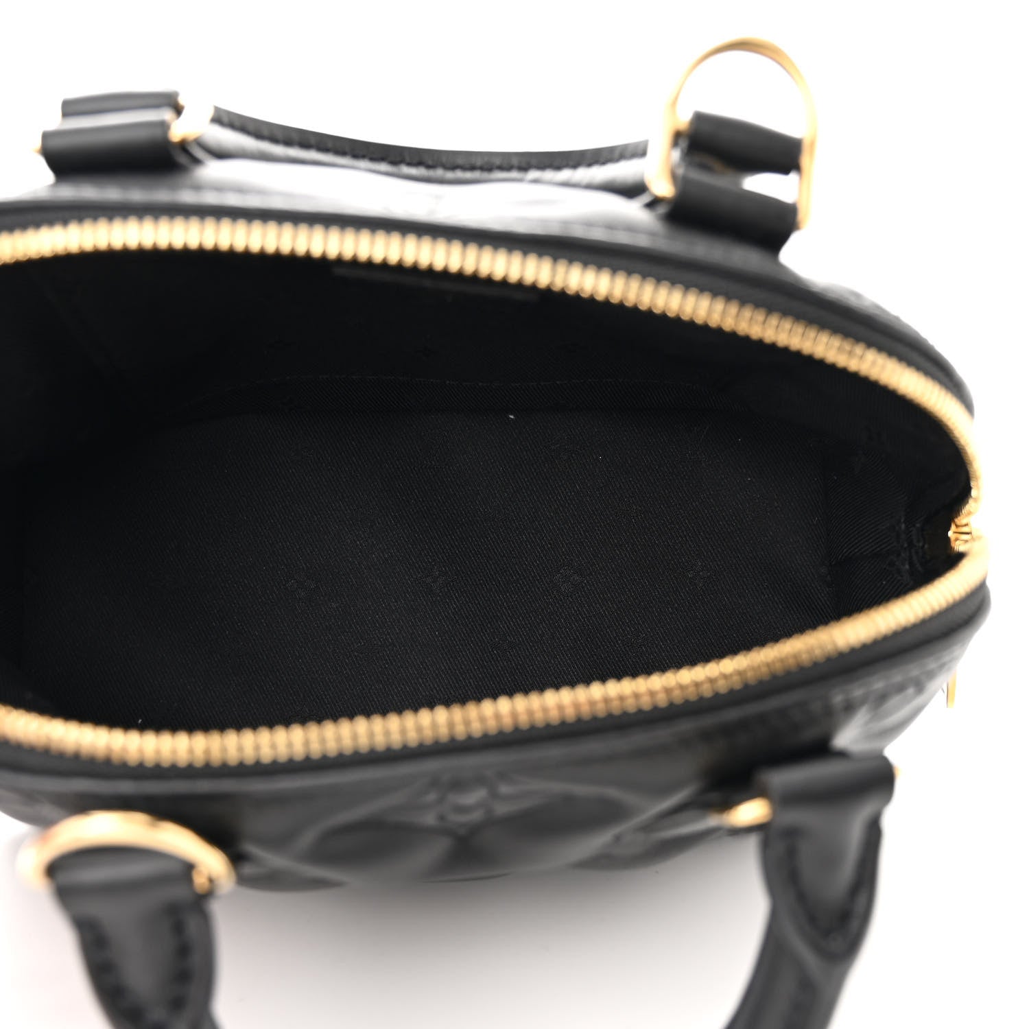 Louis Vuitton Calfskin Bubblegram Alma BB Black 5 of 9