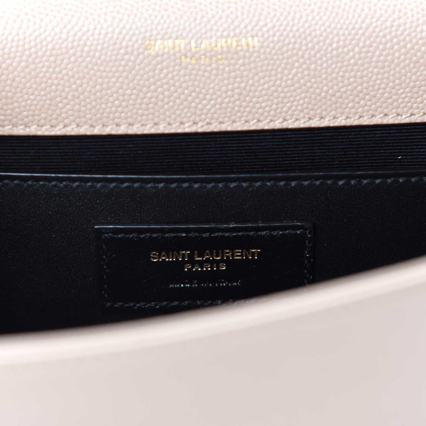 Grain De Poudre Small Monogram Kate Satchel Dark Beige