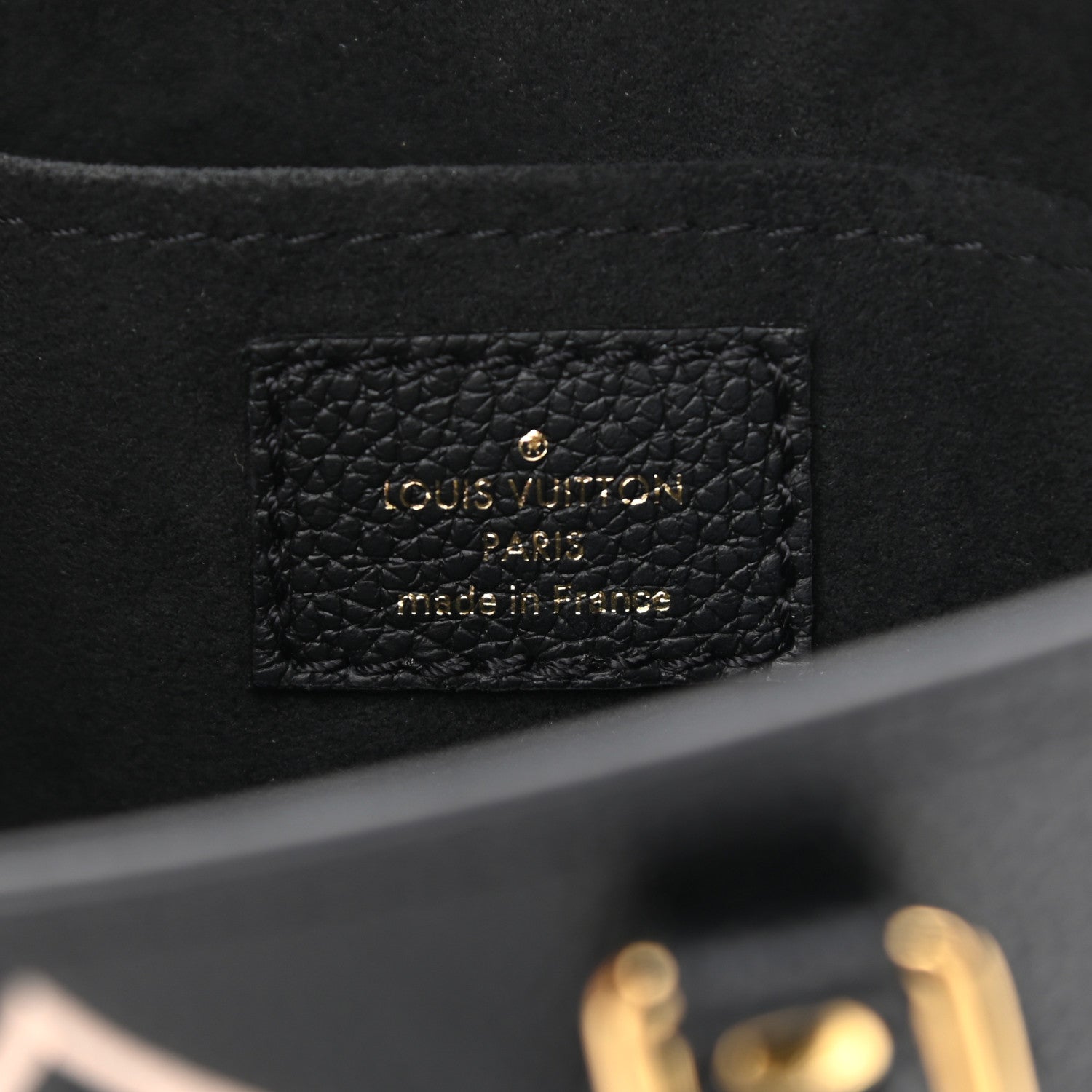 Louis Vuitton Empreinte Monogram Giant Petit Sac Plat Black Beige 6 of 9